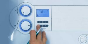 Combi Boiler being serviced