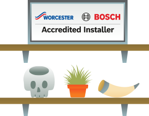 Accredited heating engineers shelf